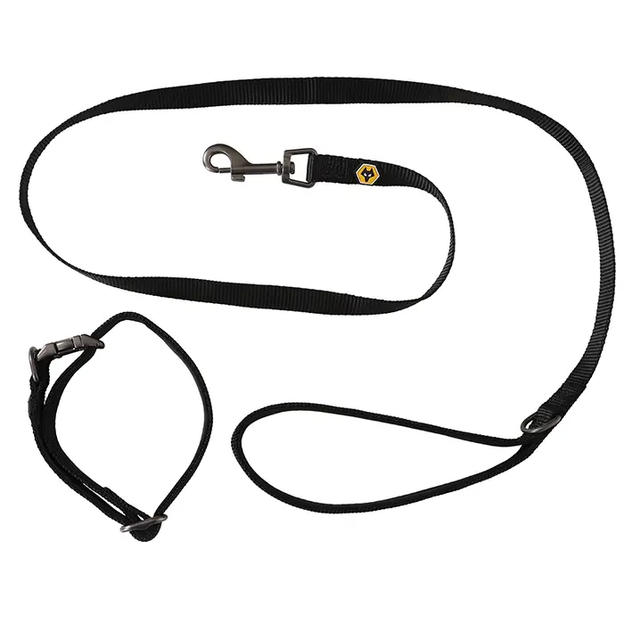 Wolverhampton Wanderers Store | Shop Official Wolves Collar & Lead Set – Small Wolves Gear